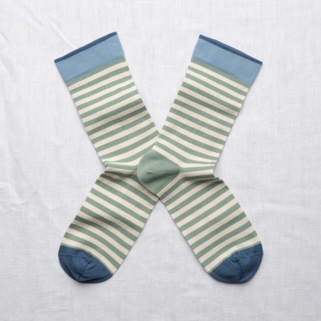 Chaussette rayée Mer